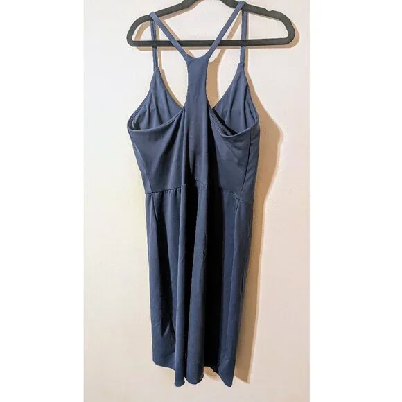 Halara Softlyzero Backless Racerback Split Asymmetric Crossover Hem Ruched Mini - Picture 6 of 7